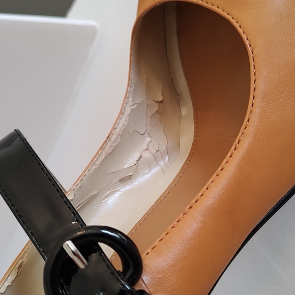 Enzo Angiolini /Womens Mary Janes Heels/ Butter Scotch-Black / Size 7M - Picture 10 of 11